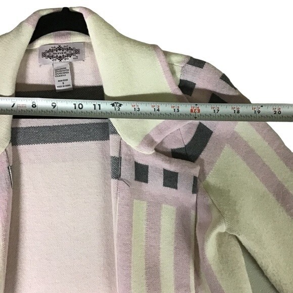 Geometric print Modern Bold Chic Patterned Outerwear Oliver trench coat Size S - Picture 6 of 9